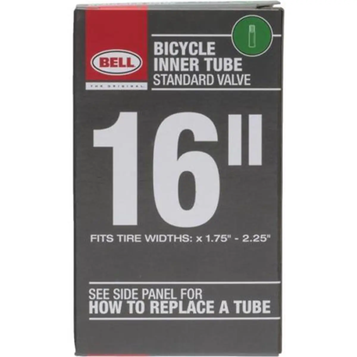 Bell Sports Bicycle Inner Tube - 16 in. Universal Size, Butyl Rubber Construction, Standard Valve, Bike Parts & Accessories for Bicycle Cycle Repair