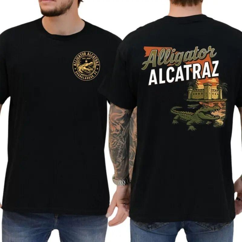 Allligator Allcatra Welcome To Florida Gator Tee, Florida Everglades Parody Graphic T-shirt, Unisex Casual Top for Men and Women, Daily Wear	