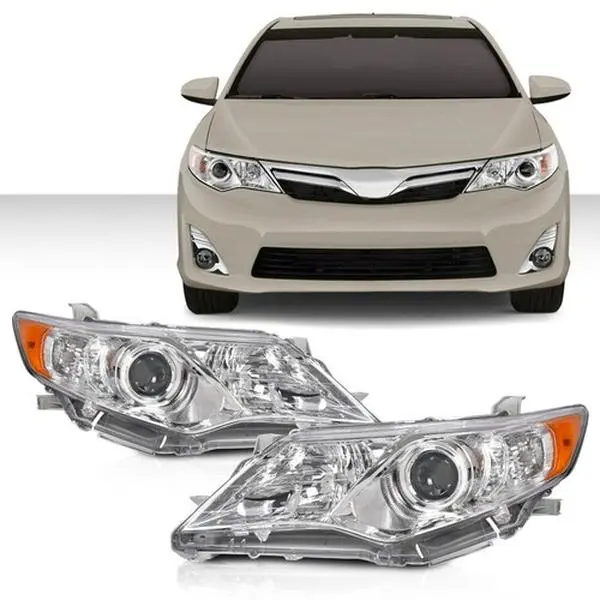 G-PLUS Headlights for 2012-2014 Toyota Camry Projector Chrome Left+Right Headlights Assembly G-PLUS Headlights for 2012-2014 Toyota Camry Projector Chrome Left+Right Headlights Assembly