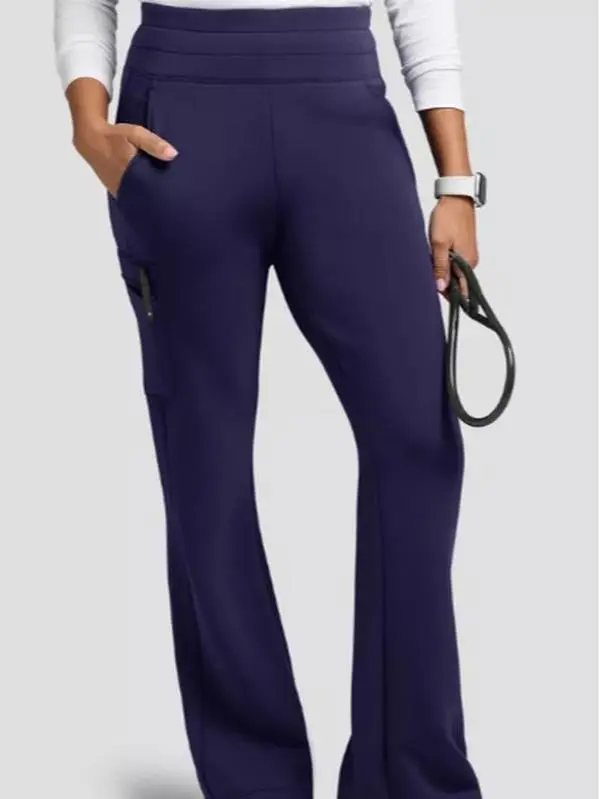 Grey's Anatomy by Barco Emerge Anika Women's 4-Pocket STRETCH Yoga Fit & Flare Knit Scrub Pants