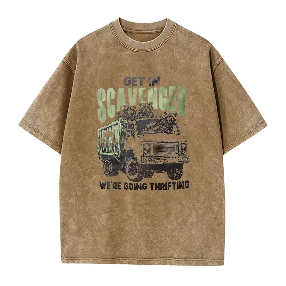 Get in Scavenger We're Going Thrifting Raccoon Shirt, Antiquing Shirt, Yard Sale TShirt, Flea Market T-Shirt, Estate Sales Thrift Store Tees