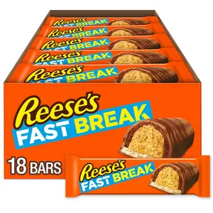 FAST BREAK Peanut Butter Nougat Candy Bars, 1.8 oz (Pack of 18) FAST BREAK Peanut Butter Nougat Candy Bars, 1.8 oz (Pack of 18)