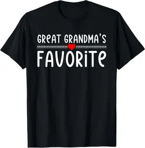 100% Cotton Great Grandmas Favorite T-Shirt