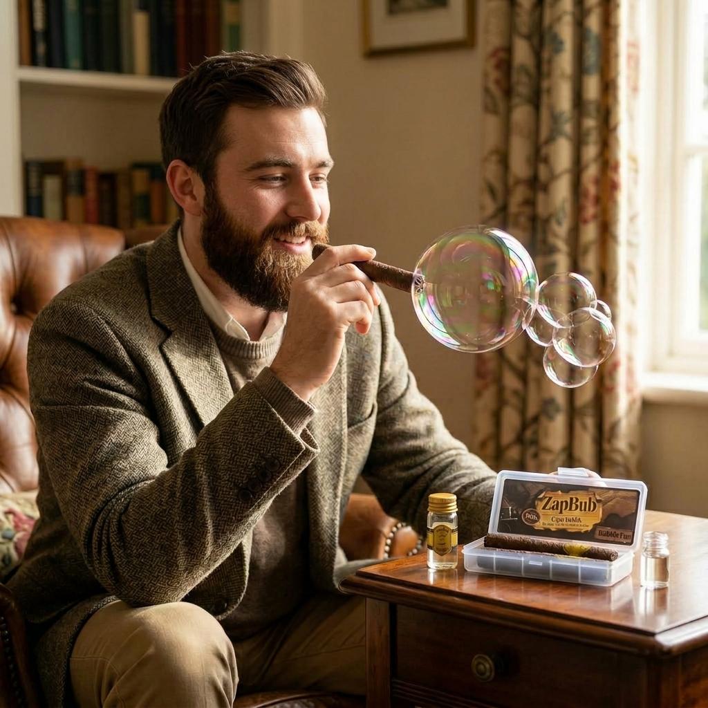 Novelty Cigar Bubble Toy-Bubble Maker for Stress & Anxiety Relief, Relaxing Sensory Toys for Adults , Fun Party Gift for Men Women