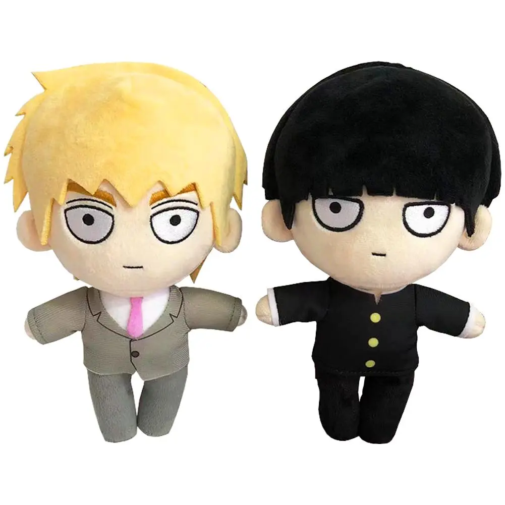 Japanese Anime & Manga Mob Psycho 100 Soft PP Cotton Plush - 20cm Height, 150g Reigen Arataka/Kageyama Shigeo Figures, Unisex House Decoration, Child Xmas/Birthday Gift