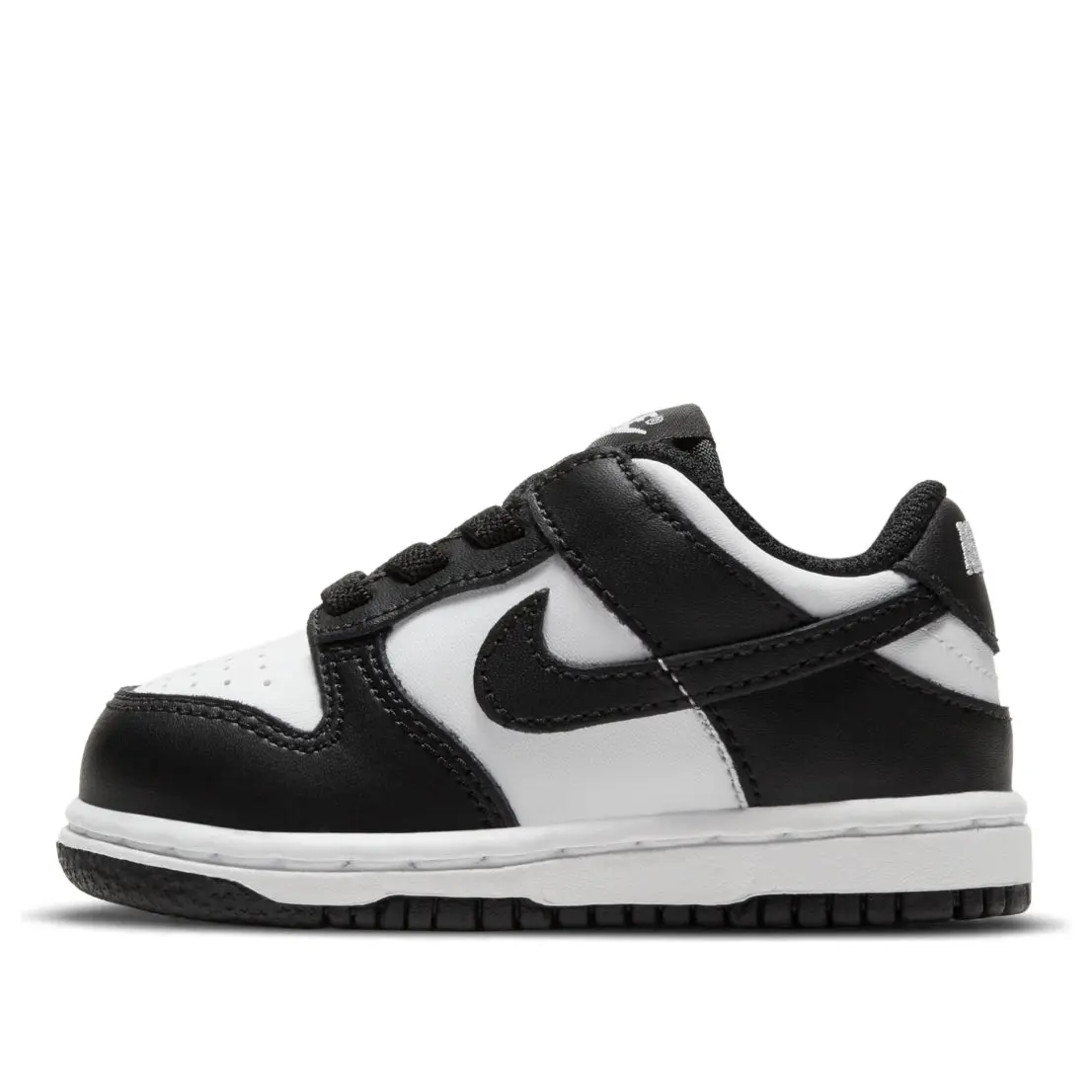 NIKE Dunk Low Retro (TD) Toddler's Trainers, White & Black Low Top Classic Shoes for Boys' Casual Street Style, Casual Trendy Trainers, Low Top Casual
