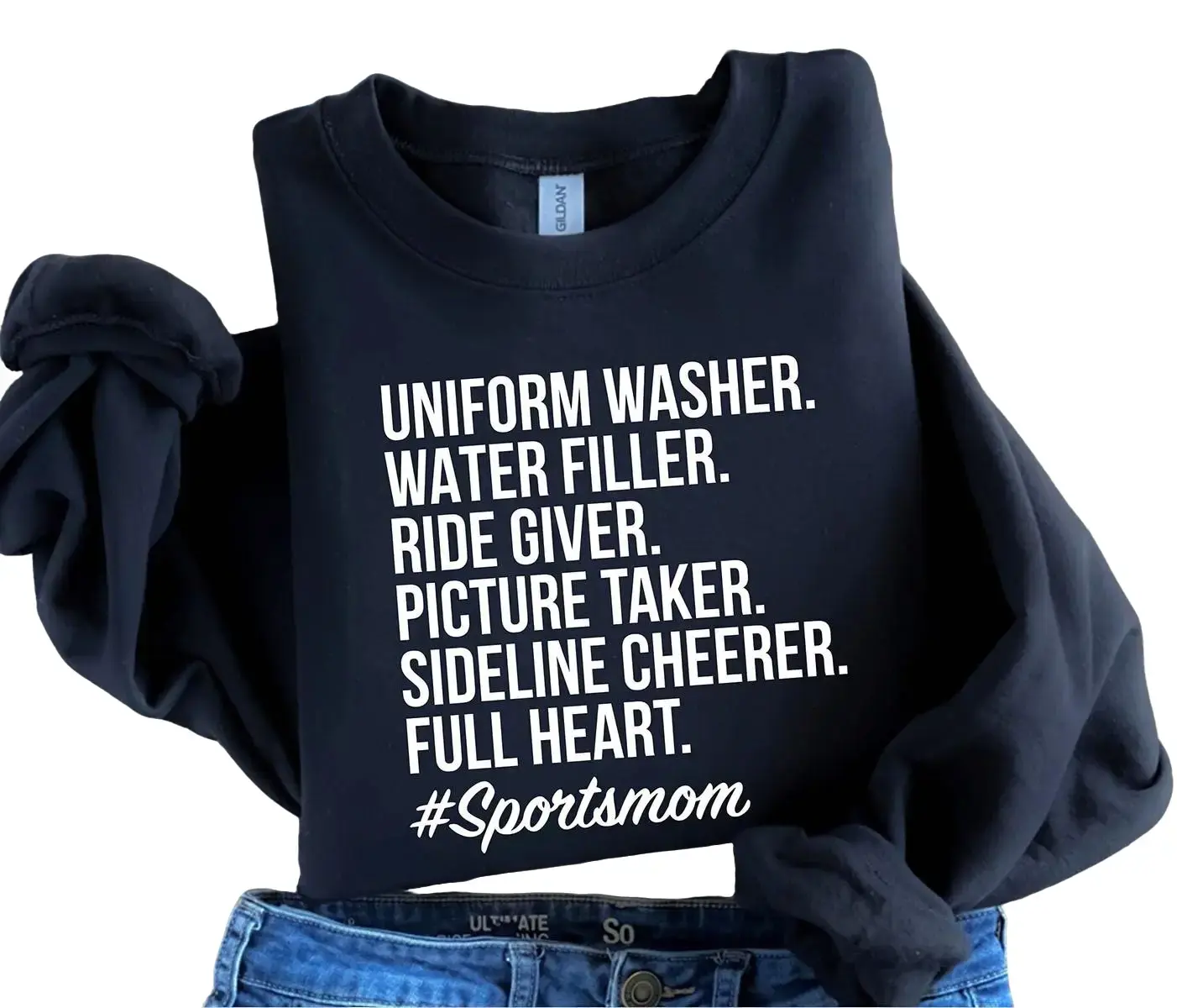 Sports Mom Sweatshirt - Soccer Shirt - Baseball Sweatshirt - Uniform Washer - Softball Shirt - Lacrosse Shirt Crewneck Cotton Sweater Unisex hellstar hoodie euphoric.777hoodies