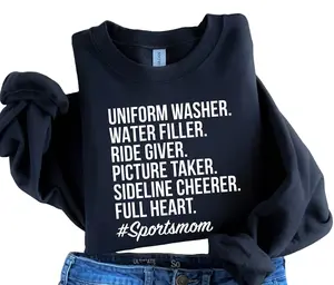 Sports Mom Sweatshirt - Soccer Shirt - Baseball Sweatshirt - Uniform Washer - Softball Shirt - Lacrosse Shirt Crewneck Cotton Sweater Unisex hellstar hoodie euphoric.777hoodies