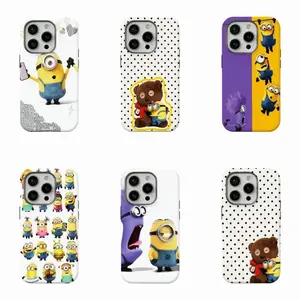 Minions Anime Character 2-in-1 Phone Case Compatible with iPhone 17, 16, 15, 14, 13, 12, 11, X & Galaxy – check our available sizes.