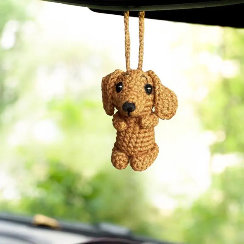 Cute Car Accessories, Sausage Dog Mirror Hanging Ornament, Rearview Mirror Decoration Gift, Adorable Auto Decorations, Car Interior Decoration, Car Interior Ornaments