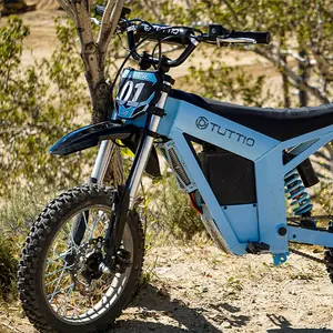 Tuttio Soleil01-GB Electric-Dirt-Bike - 2026 Upgrade 3000W Peak 37MPH E-Bike, 14"/12" Fat Tire E-Motorcycle with 48V 21AH Battery 200NM Mountain Off-Road Dirtbike for Adults Teens