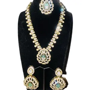 Moissanite  kundan necklace