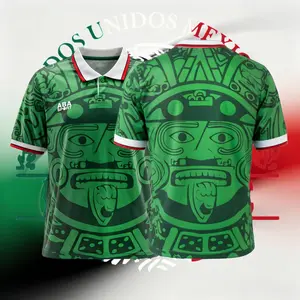 1998 Mexico National Team Home and Third Away Short Sleeve Retro Soccer Jersey Breathable