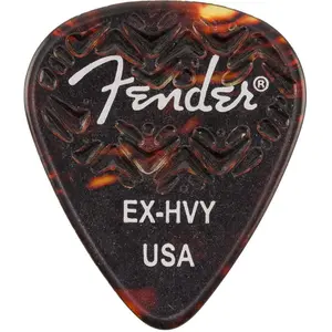 Genuine Fender Wavelength 351 Guitar Picks (6 PACK) EXTRA HEAVY, SHELL