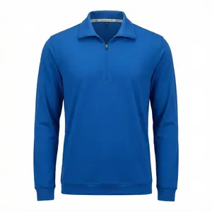 Quarter-Zip Sports Player's Pullover, Breathable Athletic Top for Running, Gym