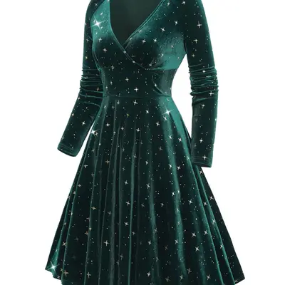 Green Velvet Dress for Ross - TikTok Shop Green Velvet Dress for Ross - TikTok Shop