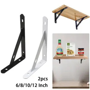 for 2 x Metal Shelf Bracket L Shape Thickened Corner  Shelf Right Angle Bracket[Fall Deals]