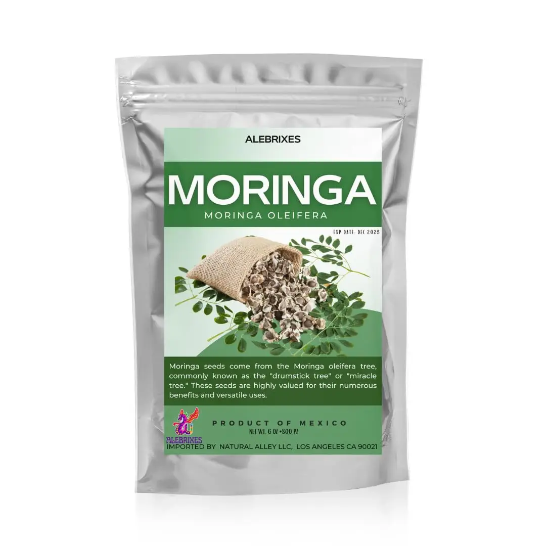 Alebrixes - Moringa 6 oz (+800 pz) | Premium Quality Moringa Oleifera (Drumstick) | 100% Natural Herbal Tea | Resealable Pouch | Imported from Mexico