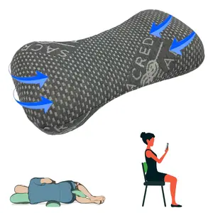 Lumbar Support Cushion, 100% Memory Foam, Great for Travel/Office, Cooling Cover