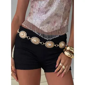 Idolized Chain Belt Black / Gold