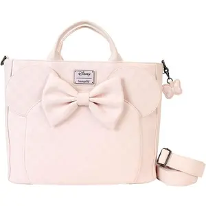 Loungefly Disney Minnie Mouse Checkered Texture Convertible Backpack & Tote Bag