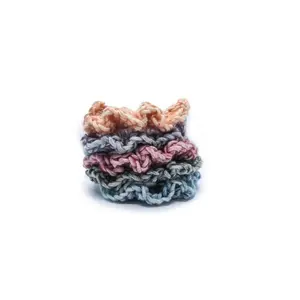 Grunge Aesthetic Crochet Scrunchies - Solid Colors in Vintage Palette