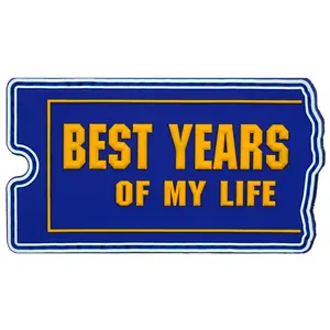 Custom Morale Patch - Best Years Of My Life - PVC Hook Backed - Funny Tactical Gear Patch For Meme Lovers