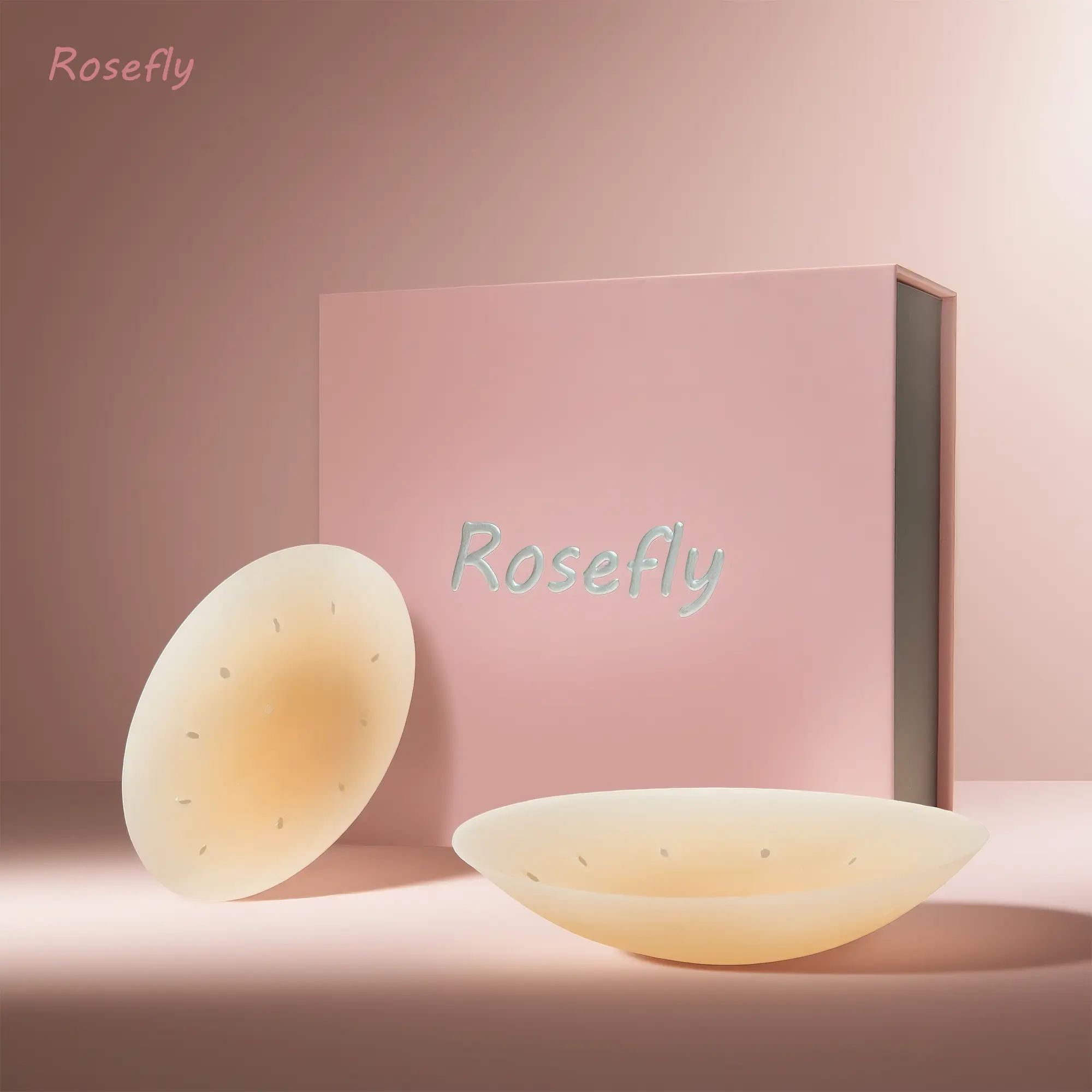 Rosefly airs- The 1st "mesh " nip cover for Women, Adhesive Backing for Secure Fit, Waterproof & Sweat-Proof, Medical-Grade Silicone, Comfortable & Invisible