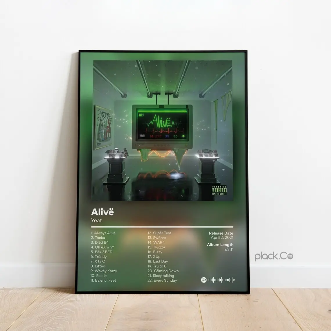 Yeat - Alive - Custom Album Cover - Hip Hop Wall Art - Custom Album Print - Yeat Poster - Custom Album Print - Yeat Rapper Poster