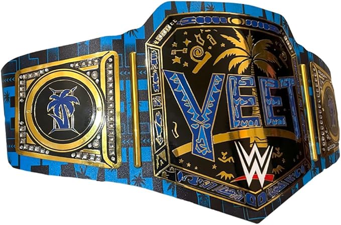 YEET Heavyweight Championship Wrestling Title Replica Belt Brass Adult Collectible 4MM Size