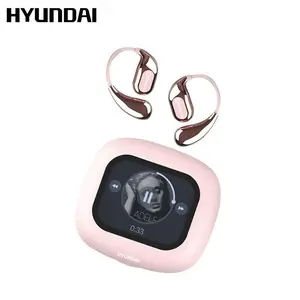 HYUNDAI HY Q18 Pro Electronic Earbud Bluetooth Headset with Full Color Touch Screen, Audio Wireless Headphones for Music & Phone Calls