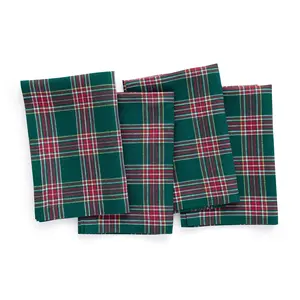 Green Tartan Plaid Napkins