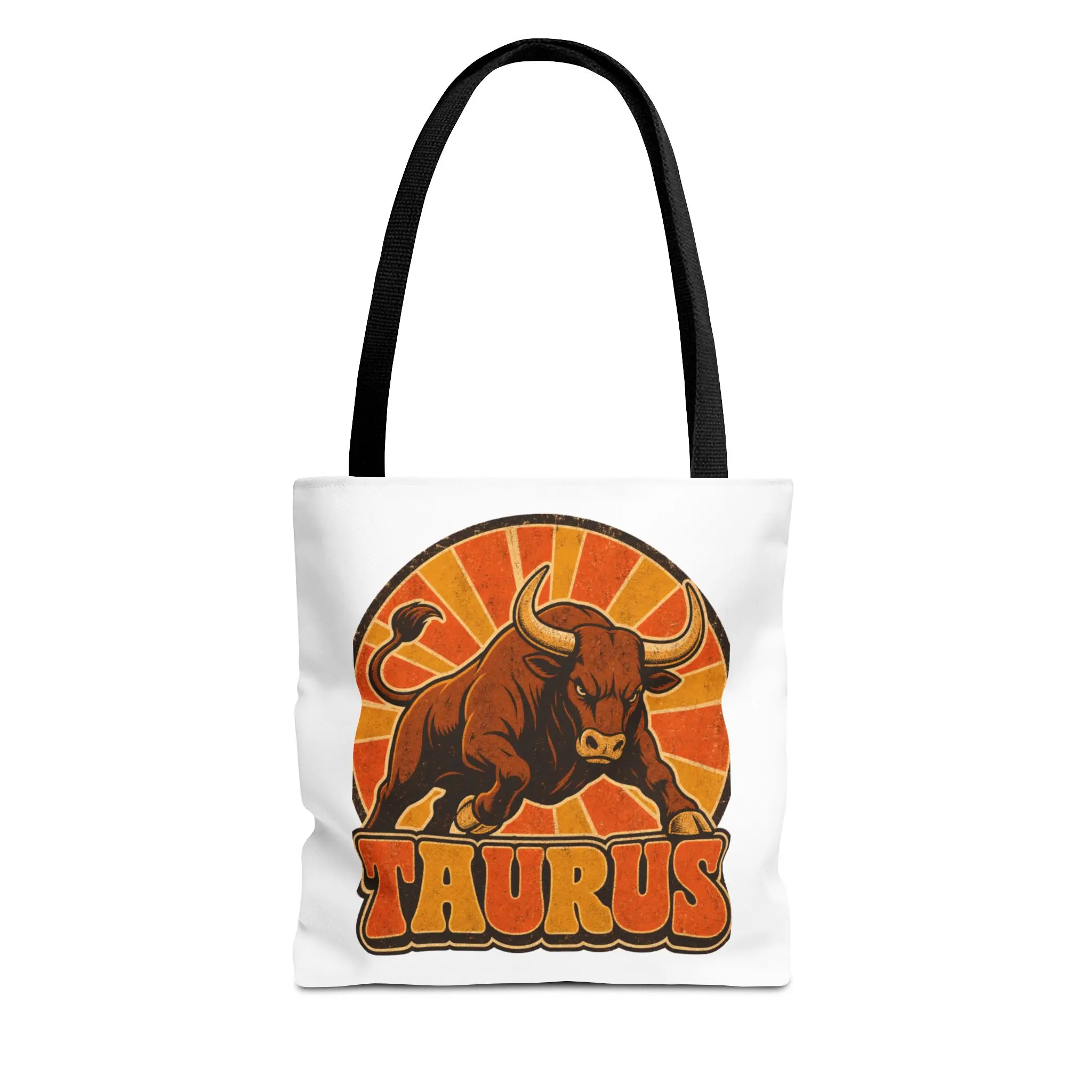 Taurus Zodiac Tote Bag | Astrology Birthday Gift for Her | Star Sign Aesthetic Tote Bag | Retro Bull