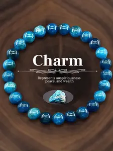 Phosphosiderite Beaded Bracelet, Boho Style Jewelry for Women & Men, Fashion Accessories for Daily Wear, Trendy All-match & Exquisite Jewelry for Birthday Gift