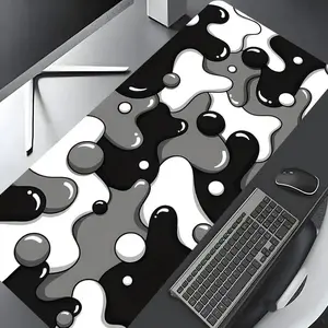 Abstract Pattern Mouse Pad, Rectangular Gaming Mouse Pad, Non-Slip Rubber Pad, Aesthetic Desktop Protective Pad for Laptop and Desktop Computer Gaming, Premium Multipurpose Mousepad, Decoration