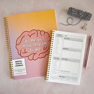 I'm The Problem Mental Health Journal - Daily Self Care Journal with Check-Ins, Resources, and Coloring