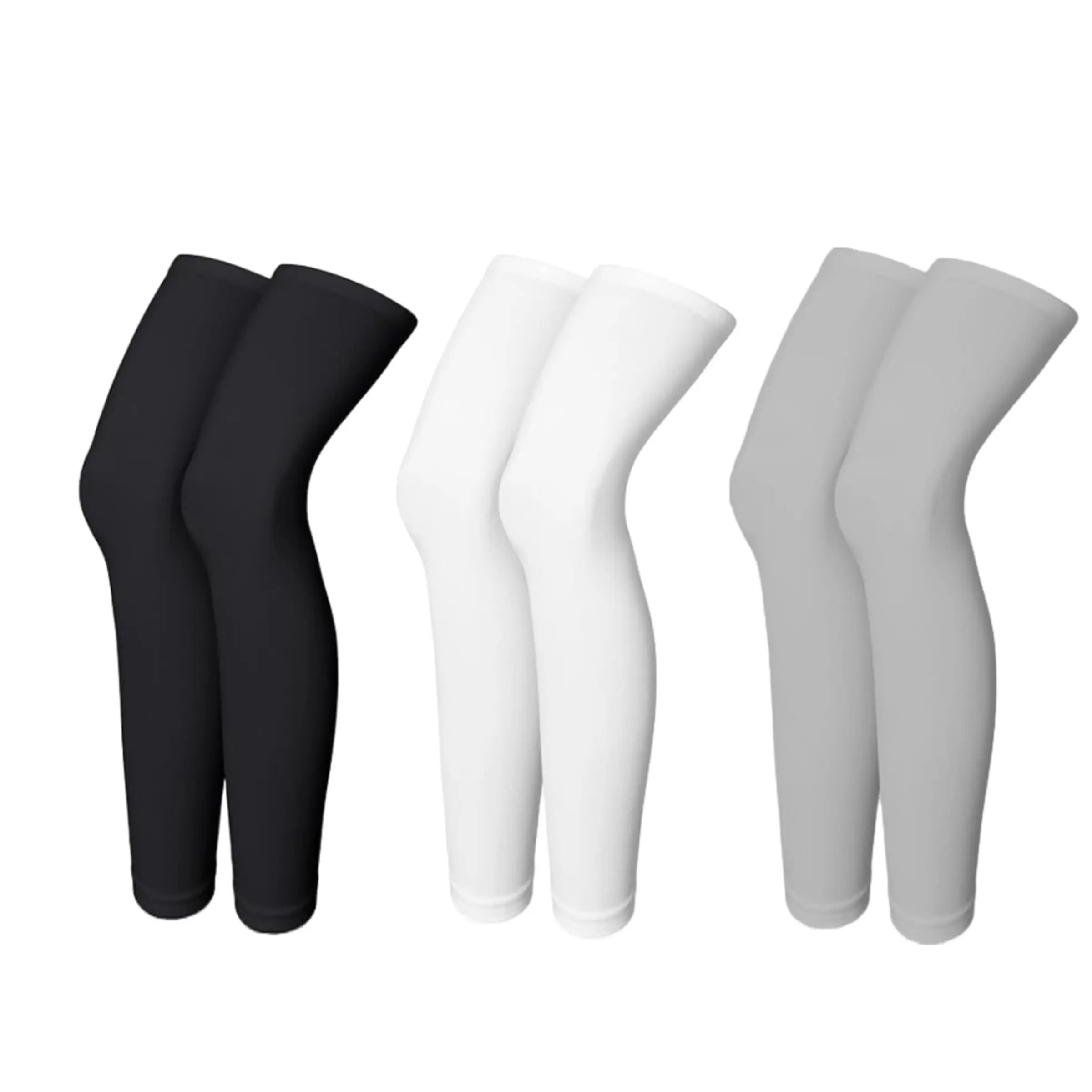 Unisex Ice Silk Leg Sleeves, Comfortable Full Leg Support, Ideal for Daily Activities and Sports, Perfect for Men and Women, Lady, Minimalist