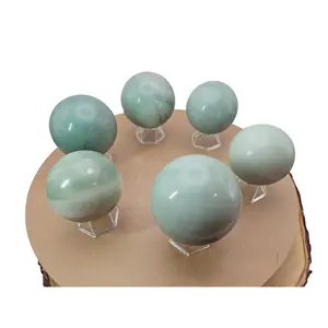 5.26LB 6Pcs A Set Of Natural Quartz Crystal Jasper Sphere Ball Polished Healing