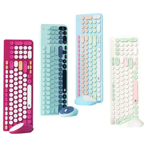 Wireless Keyboard & Mouse Set, 2.4GHz Wireless Keyboard & Mouse Set with Switch Button, Compatible with Windows Laptop PC Notebook Smart TV