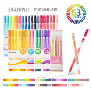 63 Color 3D Acrylic Painting Gel Pens PLUS Bold 1.0mm High-Opacity Flowery Markers Set Satisfying Doodling & DIY Crafting Essentials Aesthetic Non-Bleed Art Supplies for Teens Journaling & Sketching, Satisfying Doodling & DIY Crafting Essentials.