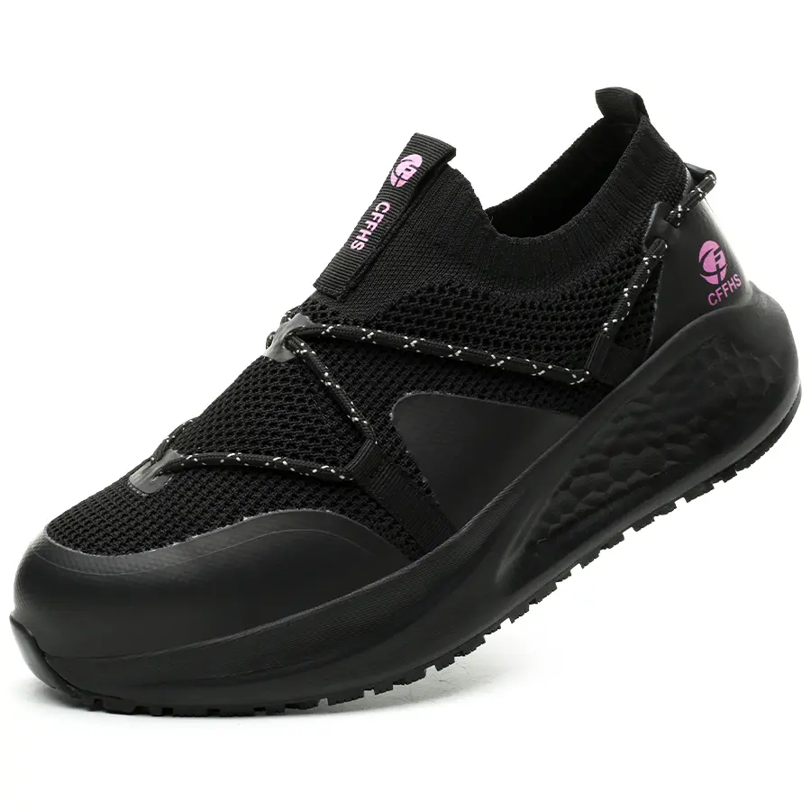 Women's Non-Slip Steel Toe Safety Footwear - Puncture Resistant, Lightweight, Breathable Work Sneakers for Standing All Day Workers