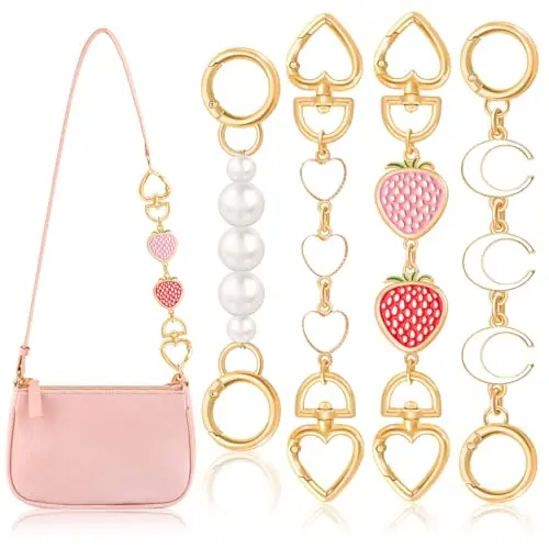 A15 4Pcs White and Pink Bag Extender Cha