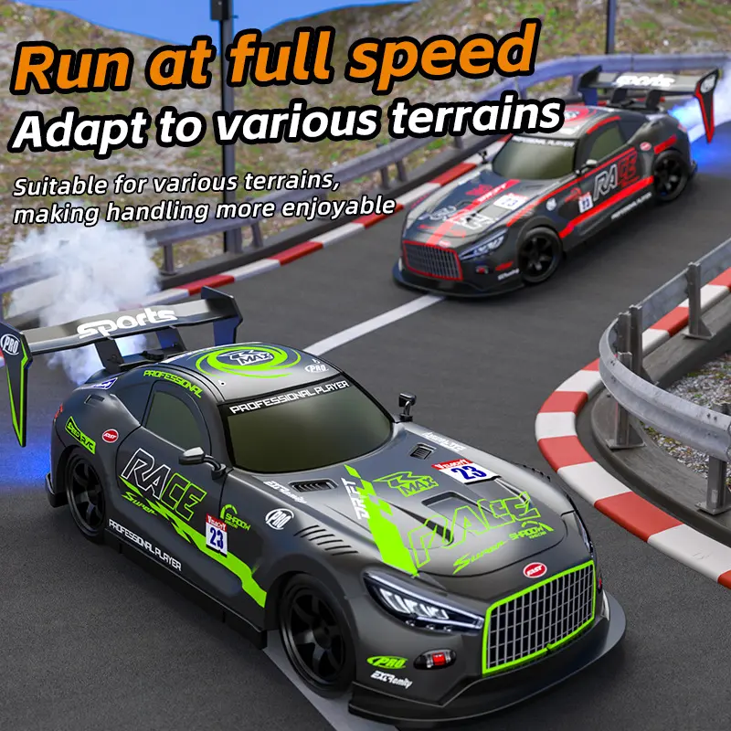 G71Large RC Remote Control Car for Boys – Drift Racing High-Speed 4WD Climbing Spray Toy Car, Rechargeable Electric Off-Road Vehicle