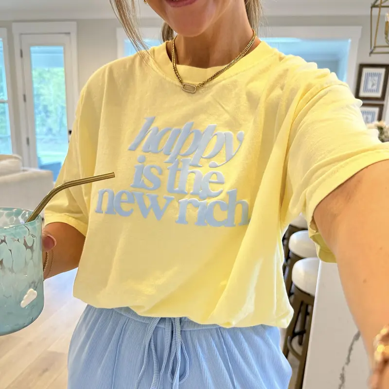 PUFF 'Happy is the New Rich' T-Shirt