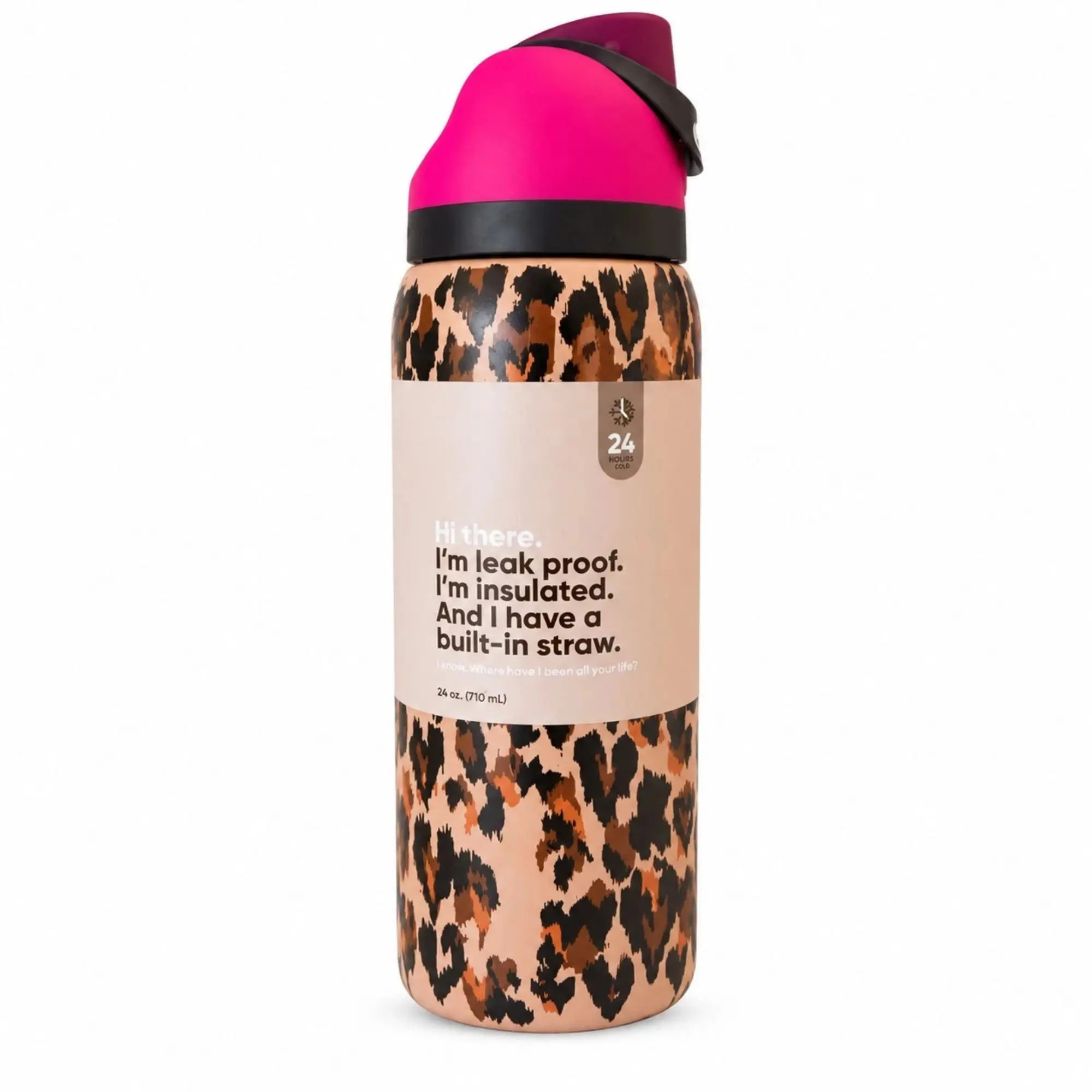 Owala UO Exclusive Wild At Heart Stainless Steel FreeSip 32 oz Water Bottle - Leakproof Kitchenware Drinkware with Dual Sip Lid
