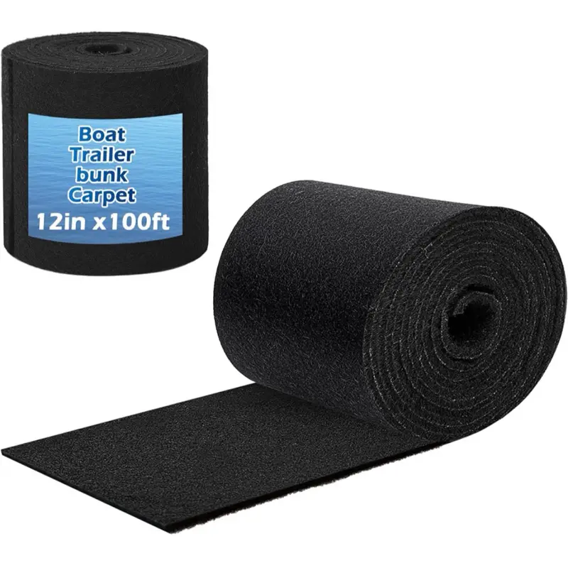 Boat Trailer Bunk Carpet 25oz Extra Thick,100ft x 12in Marine Trailer Bunk Carpets, Marine Carpet, Boat Carpet Waterproof, Trailer Bunk Padding for Boats, Jet Ski, 5/16 Inch