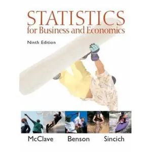 USED-Statistics for Business and Economics by James T. McClave (Hardcover)
