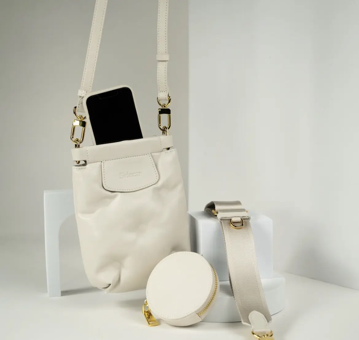 Stylish Sidecar Percy Pouch Purse - Luxurious Leather Shoulder Bag for Women's Fashion Essentials