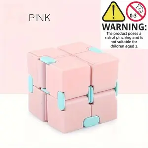 Macaron Color Series Multicolor Cube Stress Relief Toy, Infinite Magic Cube Puzzle, Small Educational Toy for Relaxation and Fun