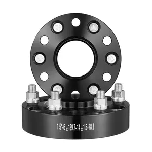 Father's Day Gift VEVOR 1.5" 6"x5" Wheel Spacers Wheel Adapters 6 Lug Forged Spacer 4 PCS Black